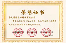 Certificate of Excellence